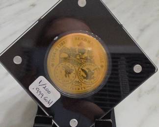 1854 Liberty Head Half Eagle .999 Gold 1/200th Oz