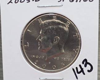 2005-D Kennedy Half Dollar, SP67/68