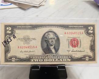 1953A $2 United States Note