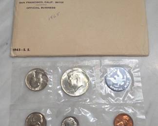 1965 U.S. Coin Set With Treasury Envelope
