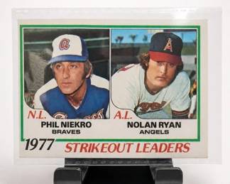 1977 Topps Strikeout Leaders Card