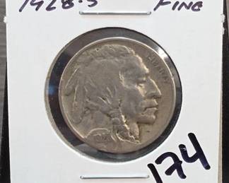 1928-S Buffalo Nickel, Fine