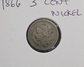 1866 Three-Cent Nickel