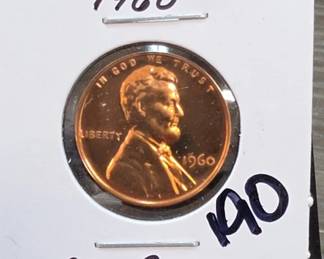 1960 Lincoln Memorial Cent, Gem Proof