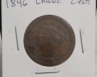 1846 Braided Hair Large Cent