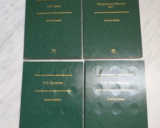 4 Empty U.S. Coin Albums
