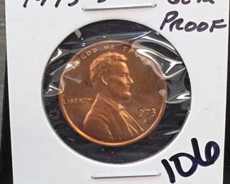 1973-S Lincoln Memorial Cent, Gem Proof