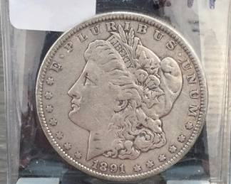 1891 Morgan Dollar, Silver