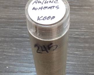 Wheat Cent Roll, AU/UNC