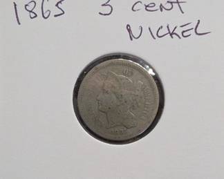1865 Three-Cent Nickel