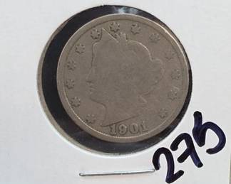 1901 Liberty Head V Nickel