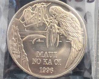 1996 Maui Trade Dollar Token