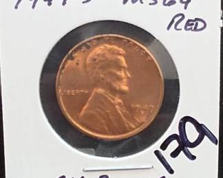 1949-S Lincoln Wheat Cent, MS64 Red