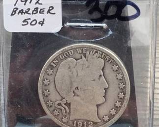 1912 Barber Half Dollar, Silver