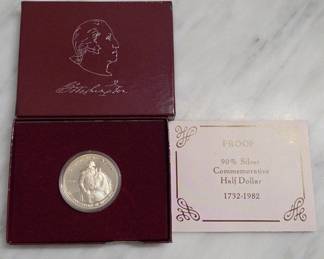 1982 Washington Half Dollar Proof, Silver