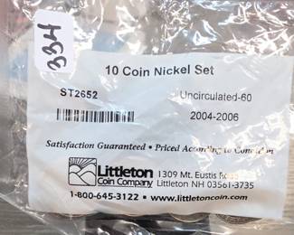 Littleton Coin Company 10-Coin Nickel Set ST2652