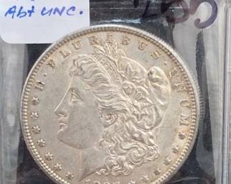 1897 Morgan Dollar, UNC, Silver