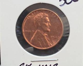 1949 Lincoln Wheat Cent, Choice UNC