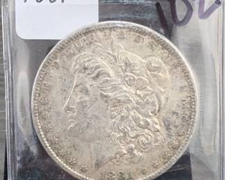 1881 Morgan Dollar, Silver
