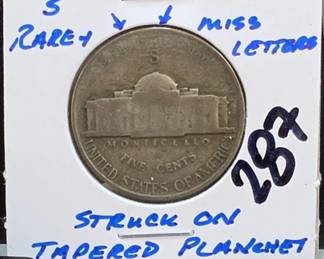 1943-S Jefferson Nickel Error