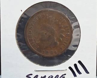 1884 Spanish Alfonso XII 5 Céntimos Coin