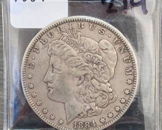 1884 Morgan Dollar, Silver