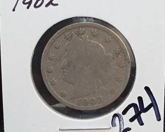 1902 Liberty Head V Nickel