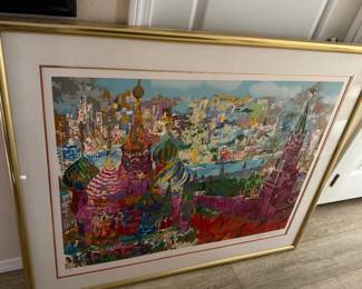 LeRoy Neiman "Red Square Panorama" Limited Serigraph