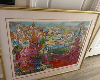 LeRoy Neiman "Red Square Panorama" Limited Serigraph