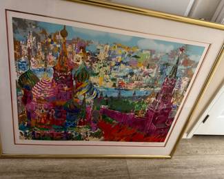 LeRoy Neiman "Red Square Panorama" Limited Serigraph