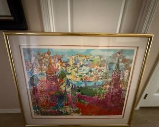 LeRoy Neiman "Red Square Panorama" Limited Serigraph