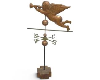 Copper Brass Cherub Weathervane
