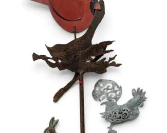 Metal Bunny, Cardinal, Rooster More Garden Posts