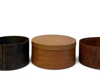 Round Wood Boxes And Basket