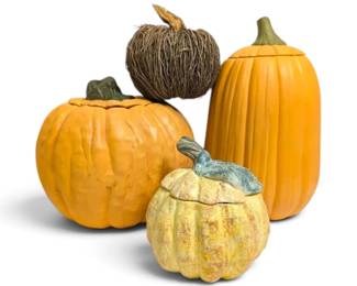 Pumpkin Lidded Jars More