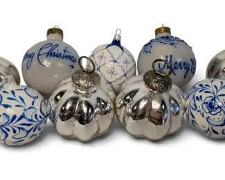 Salt Glazed Ceramic, Porcelain More Christmas Ornaments