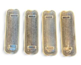 Vintage Glass Corn On The Cob Holders
