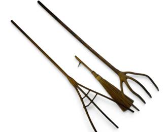 Hay Rake Forks Straw Broom