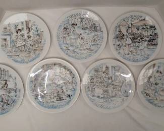 Haviland Limoges Daily Life Of A Mother Limited Edition Collector Plates