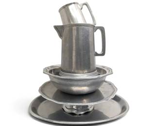 Vintage WiltonColumbia Armetale Pewter Serving Set