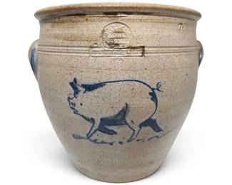 Rowe Pottery SaltGlazed Stoneware Pig Crock