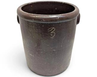 Dark Brown ThreeGallon Crock