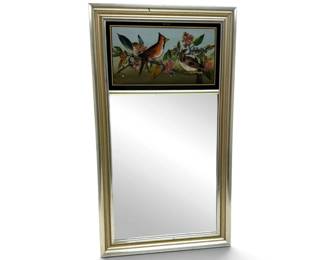 Mirror w Cardinal Panel 26 x 15