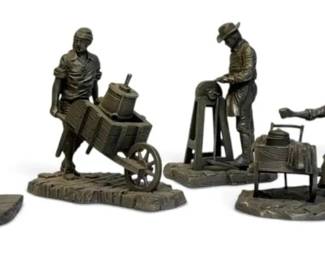 Petwer Franklin Mint Colonial Peddlers