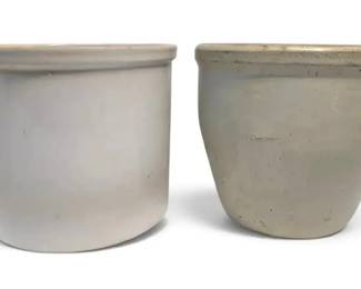 Two Stoneware Crocks