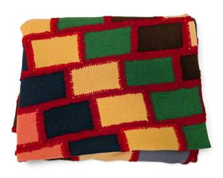 71 X 57 Brick Patchwork Homemade Blanket