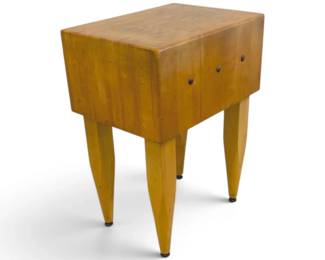 Butcher Block Table With Adjustable Feet