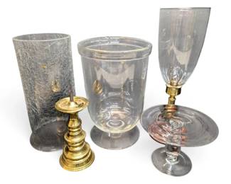 Large Clear Glass Vases, Candleholders More