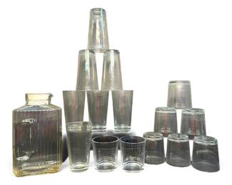 Vintage Pitcher And Glasses
