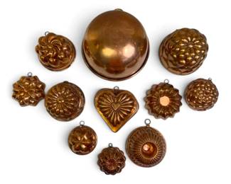 Copper Bowl Jello Molds